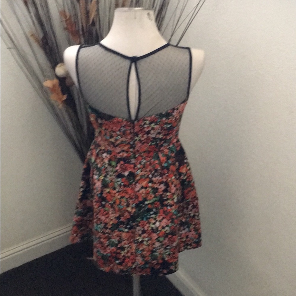 Hpnwot B. Smart Multi Color Floral Short Dress - image 3